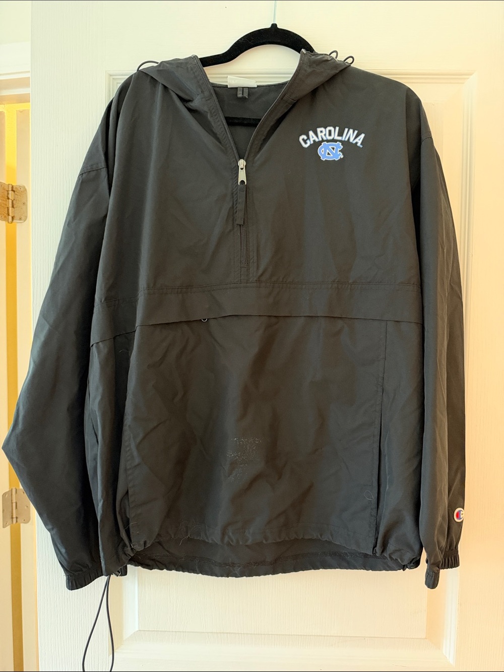 Champion Carolina Hooded Windbreaker/Rain Jacket - Black